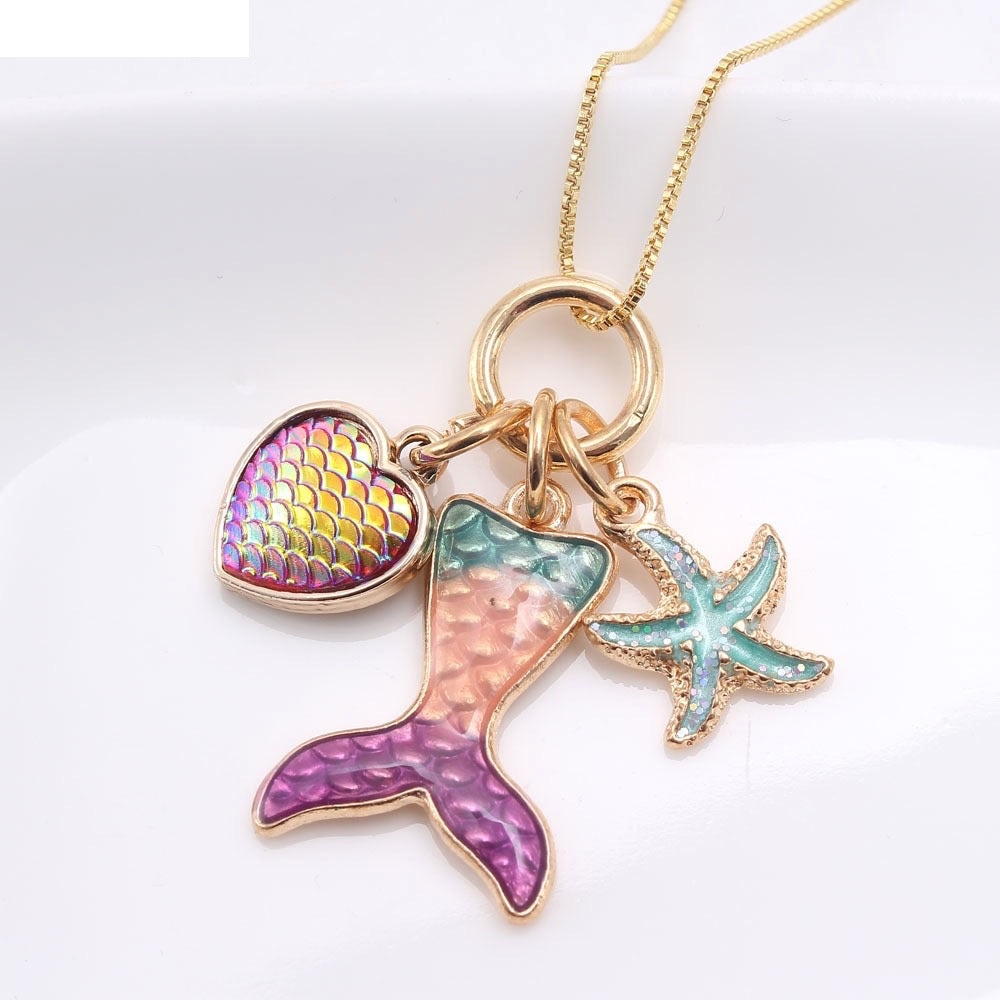 Collar Mermaid para niñas